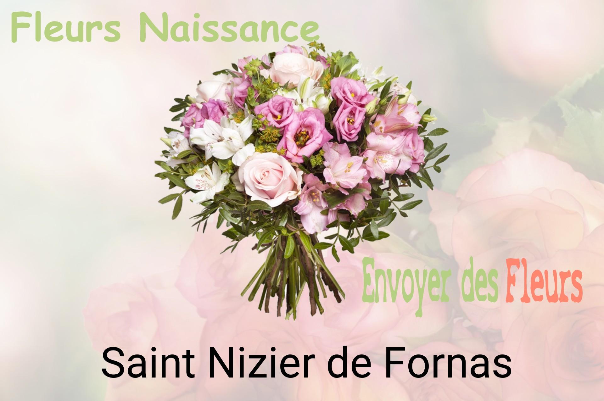 Bouquet de fleurs de naissance livré à Saint-Nizier-de-Fornas